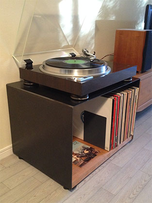 HandT&SONS? エイチアンドティーアンドソンズ デザイン家具 什器 turntablestand recordruck ターンテーブルスタンド レコード台